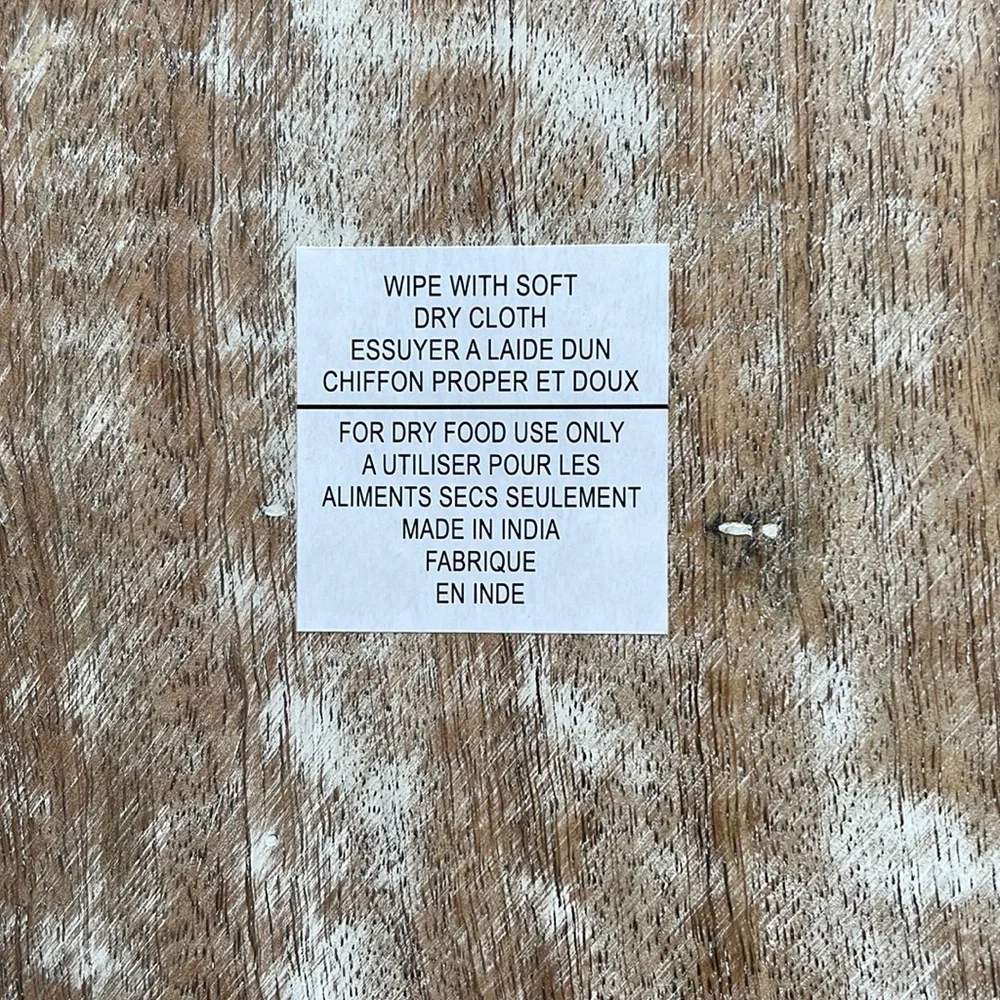 Unique Octagonal Distressed Natural Wooden Tray with Gold Accents 🌟NWT! - Picture 13 of 16